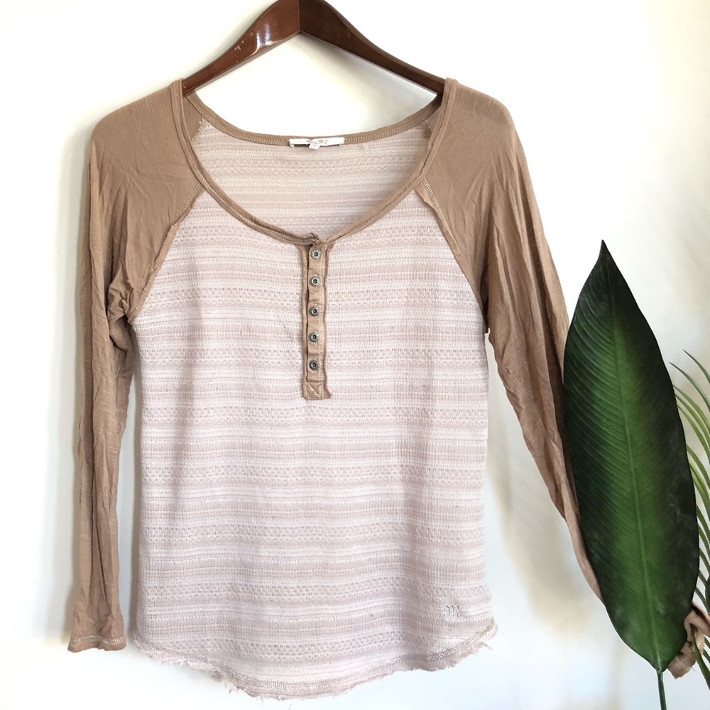 Miss Me Raglan Henley Top - Picture 4 of 8